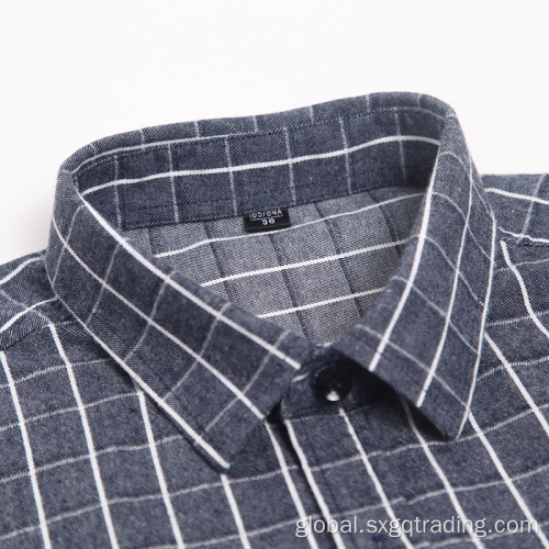 China Dark color 100% cotton flannel shirt Manufactory